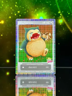 Pokepu Patreon Promo 3 - Big Sad Snu (Snorlax) - Pokemon Custom Fan Art Parody - Image 1