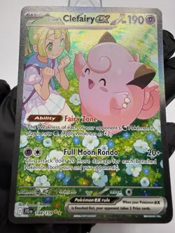 Pokemon Journey Together Lillie's Clefairy EX Sir 184/159 Personally Pulled - Image 2
