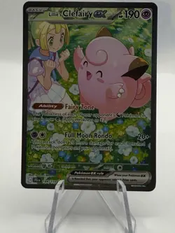 Pokemon Journey Together Lillie's Clefairy EX Sir 184/159 Personally Pulled - Image 3