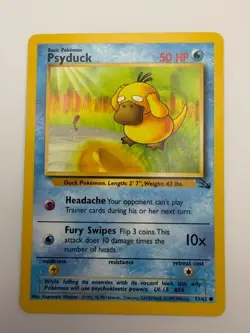 #53/62 Psyduck Normal Common - Pokemon TCG Fossil - Vintage - LP (See Photos) - Image 1