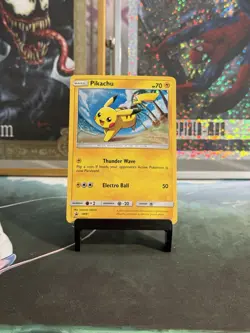 Pokemon TCG Pikachu SM81 Black Star Promo Sun and Moon 2017 English Holo - Image 1