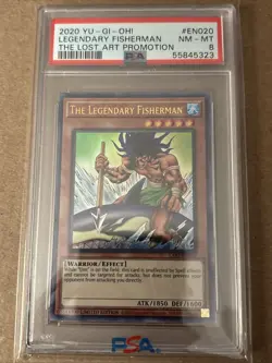 Yu-Gi-Oh Legendary Fisherman The Lost Art #EN020 Ultra Rare Limited Ed. PSA 8 - Image 1