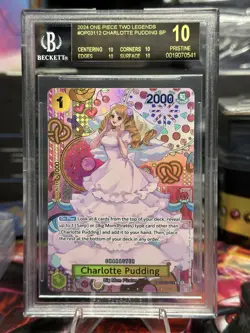 Charlotte Pudding SP One Piece Two Legends Beckett BGS Black Label Pristine 10 - Image 1