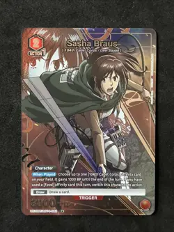 Union Arena: Attack on Titan - Sasha Braus R* Alternate Art #UE10BT/AOT-1-082 - Image 1