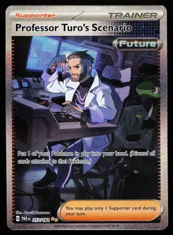 Professor Turo's Scenario 257/182 Holo SIR Paradox Rift Pokemon Card - Image 1