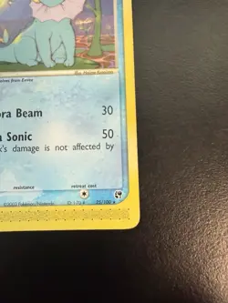 Pokemon TCG Vaporeon EX Sandstorm Card 25/100 Regular Rare LP- - Image 2