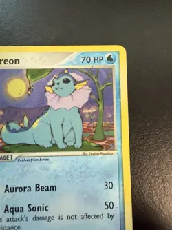 Pokemon TCG Vaporeon EX Sandstorm Card 25/100 Regular Rare LP- - Image 5