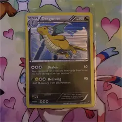 Pokemon TCG Dragonite Plasma Freeze 83/116 Holo 150 HP Deafen Healwing Card - Image 1