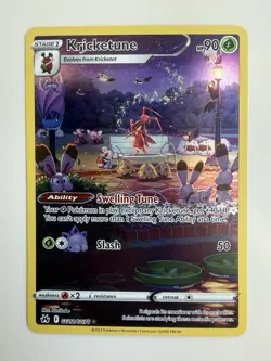 Kricketune GG02/GG70 Crown Zenith: Galarian Gallery NM Pokemon Card TCG - Image 1