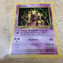 Pokemon Card - Mewtwo WOTC Black Star Promo 14 NM Excellent - Image 2