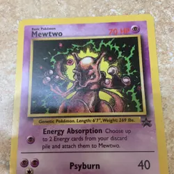 Pokemon Card - Mewtwo WOTC Black Star Promo 14 NM Excellent - Image 3