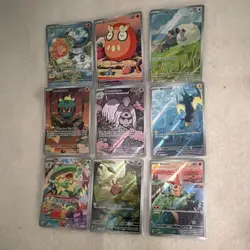 Pokemon TCG SVP MEG PFL BLK TWN 9 Card Lot Illustration Rare Castform Darumaka - Image 1