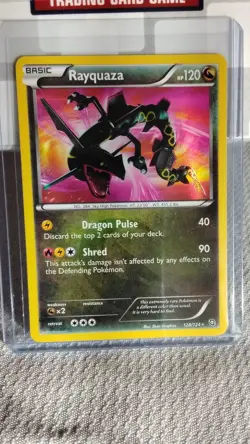 Rayquaza Basic Card 128/124 2012 English Secret Rare Dragons Exalted B&W - Image 1