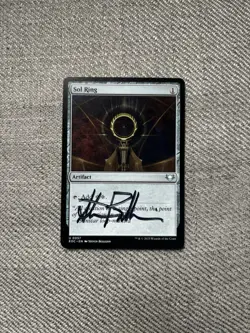 MTG Steven Belledin Signed Edge Of Eternities Commander Sol Ring Artist Proof - Image 1