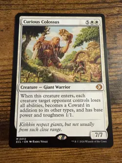 MTG Lorwyn Eclipsed Curious Colossus Mythic - Image 1