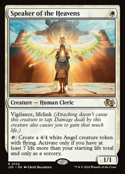 NM-Mint, English MTG Regular Speaker of the Heavens Jumpstart: Foundations Magic - Image 1