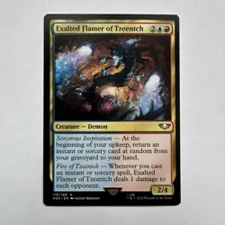 Exalted Flamer of Tzeentch 119 NM R Universes Beyond: Warhammer 40,000 MTG - Image 1