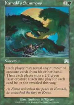 Kamahl's Summons - Onslaught #269/350 MTG Magic The Gathering - Image 1