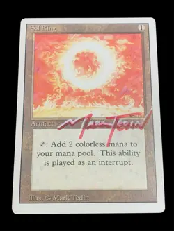 1994 MTG - Revised(3rd) - SOL RING - Vintage Shadow Signed - NM - Image 1