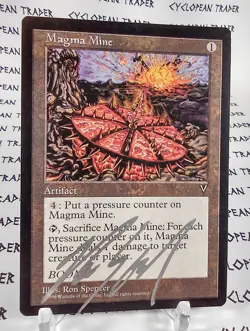 MAGMA MINE mtg Signed by Ron Spencer Visions Unc (#1) - Image 1