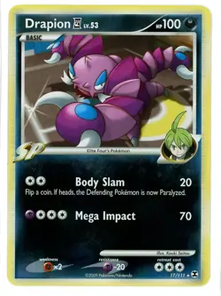Drapion Reverse Holo 17/111 Rising Rivals Pokemon Card - Image 1