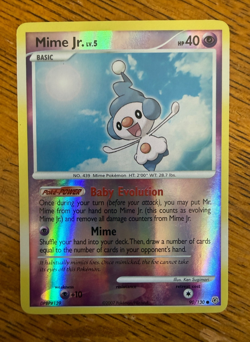 2007 Pokemon Mime Jr. 90/130 Reverse Holo LP Diamond and Pearl - Image 1
