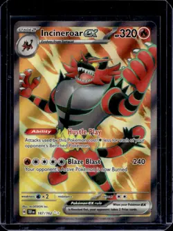 2024 Pokemon Temporal Forces Incineroar ex #187#1/162 - Image 1