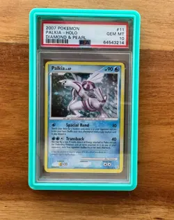 Palkia 11/130 Diamond and Pearl Holo PSA 10 low pop 9 Swirl - Image 1