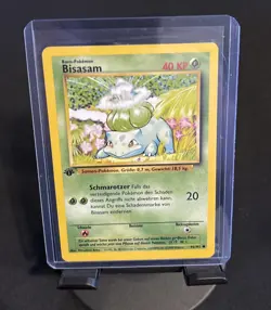 Vintage Pokemon - Base Set - Bulbasaur 44/102 - Bisasam 1st Edition -GERMAN - NM - Image 1
