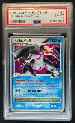 2009 Pokemon Platinum Palkia G LV.X #125/127 PSA 6 - Image 1