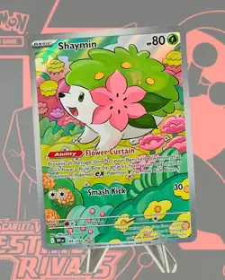 Shaymin 185/182 Sv10: Destined Rivals Holo Free Shipping Pokemon NM - Image 1