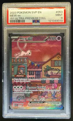 2023-25 Pokemon SV Black Star Promos SVP EN Mew ex #053 PSA 9 - Image 1