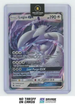 2018 Pokeon Sun & Moon - Lost Thunder Lugia-GX #159/214 - Image 1