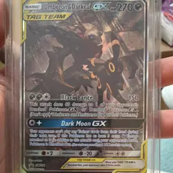 Pokemon Umbreon & Darkrai GX TAG TEAM SM241 Black Star Promo Holo Sun & Moon - Image 1