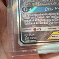 Pokemon Umbreon & Darkrai GX TAG TEAM SM241 Black Star Promo Holo Sun & Moon - Image 3