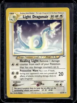 2002 Pokemon Neo Destiny Light Dragonair #22/105 - Image 1