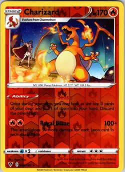 Charizard 025/185 SWSH04: Vivid Voltage Pokemon TCG NM Reverse Holo - Image 1