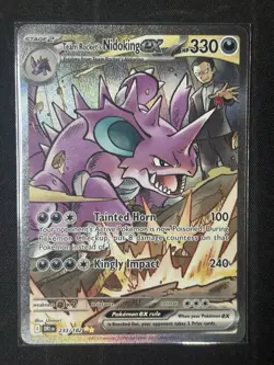 Team Rockets Nidoking EX 233/182 Destined Rivals SIR Pokemon NM/M - Image 1