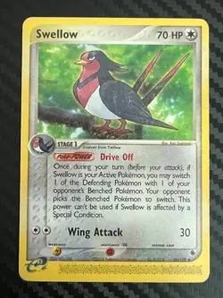 Pokemon TCG Swellow 46/109 Uncommon EX Ruby and Sapphire HP - Image 1