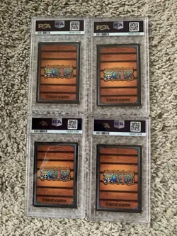 PSA 10 2004 BANDAI ONE PIECE JAPANESE THE GOLDEN CITY IN THE SKY Lot (4) - Image 2