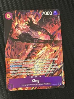 One Piece OP14 The Azure Sea’s Seven - King EB04-031 R Alternate Art ENGLISH - Image 1