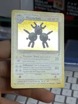 Magneton 9/130 Base Set 2 2000 SWIRL Holo Rare WOTC Pokemon Card TCG - Image 5