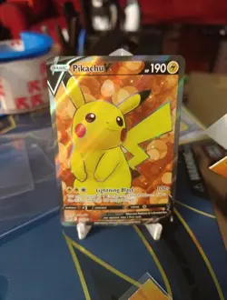 Pokemon TCG Brilliant Stars Pikachu v Ultra Rare Full Art Holo Card 157/172 - Image 1