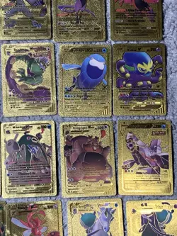 Set of 53 Blaziken,Urshifu,Vaporean++ Rare French Gold Accent Foil Fan Art Cards - Image 5
