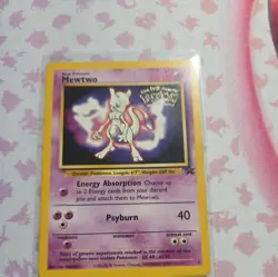 1999 Pokemon Mewtwo Promo Card Warner Bros First Movie Edition, LV.60 #150 - Image 1
