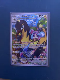 Pokemon TCG Iono's Kilowattrel Card Journey Together IR 163/159 - Image 1