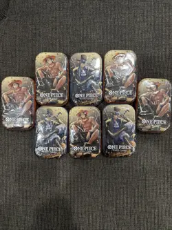 ONE PIECE CARD GAME - TIN PACK ART SET VOL. 2 (TS-02, OP13) x 8 READY TO SHIP - Image 1