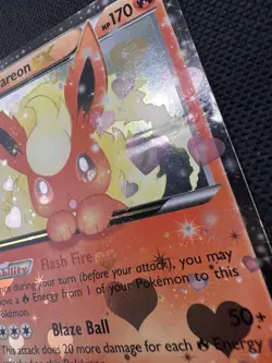 Flareon EX Ultra Rare Holo Full Art Card RC28/RC32 Pokemon TCG - MP - Image 4