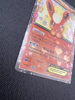 Flareon EX Ultra Rare Holo Full Art Card RC28/RC32 Pokemon TCG - MP - Image 5