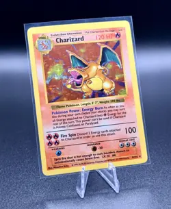 1999 Pokemon TCG Charizard Base Set Holo Shadowless Rare Card 4/102 - NM/M - Image 3